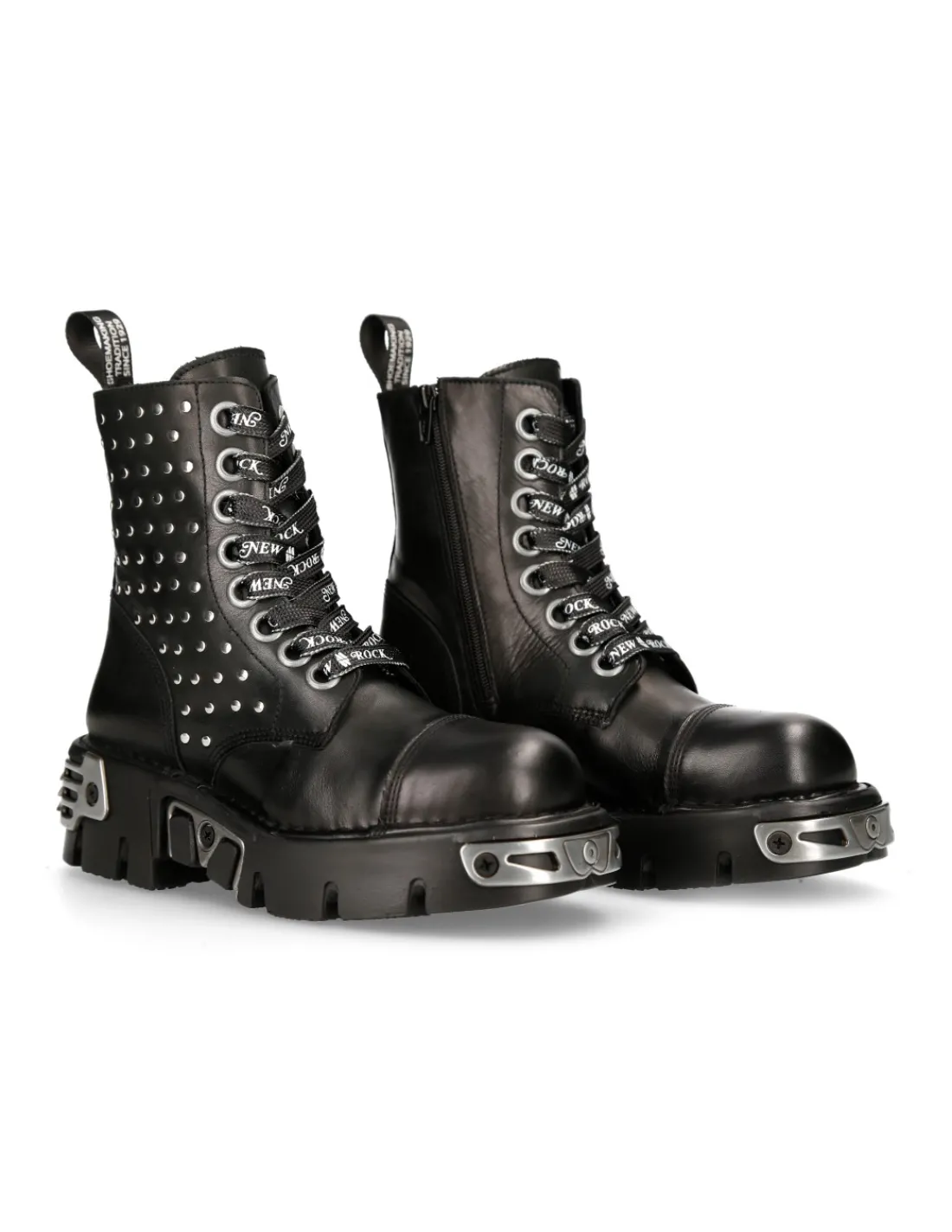 New Rock ANKLE BOOT BLACK REACTOR WITH LACES M-MILI247-C1 Online
