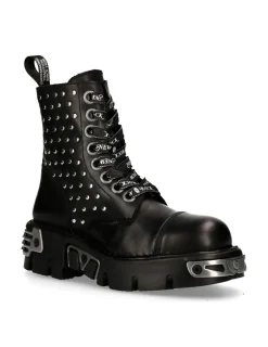 New Rock ANKLE BOOT BLACK REACTOR WITH LACES M-MILI247-C1 Online
