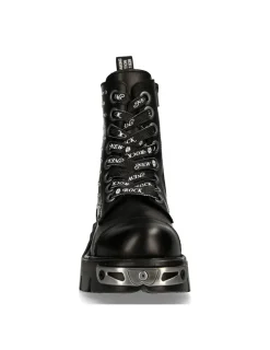 New Rock ANKLE BOOT BLACK REACTOR WITH LACES M-MILI247-C1 Online