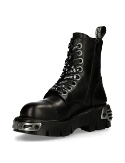 New Rock ANKLE BOOT BLACK REACTOR WITH LACES M-MILI247-C1 Online