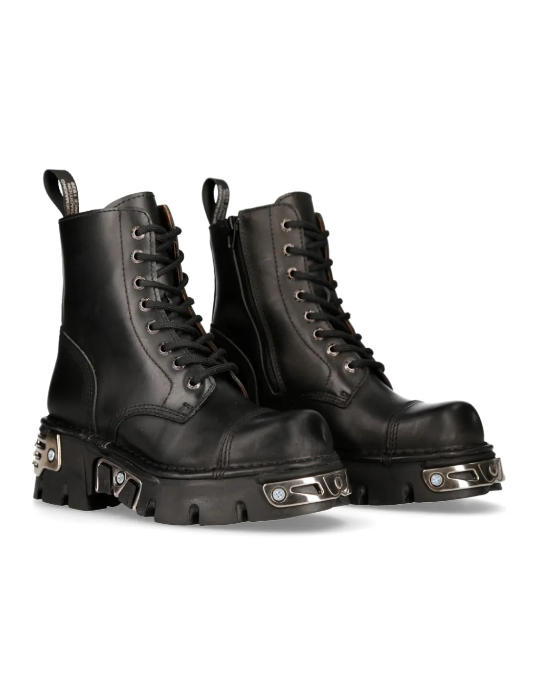 New Rock ANKLE BOOT BLACK REACTOR WITH LACES M-NEWMILI083-S35 Online
