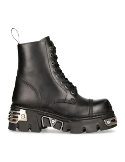 New Rock ANKLE BOOT BLACK REACTOR WITH LACES M-NEWMILI083-S35 Online