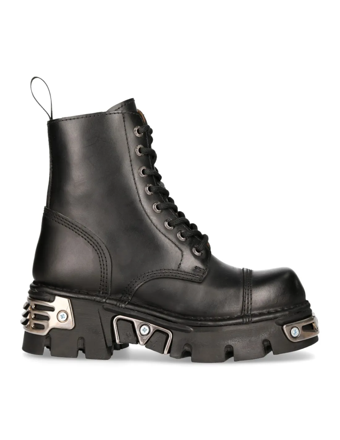New Rock ANKLE BOOT BLACK REACTOR WITH LACES M-NEWMILI083-S35 Online