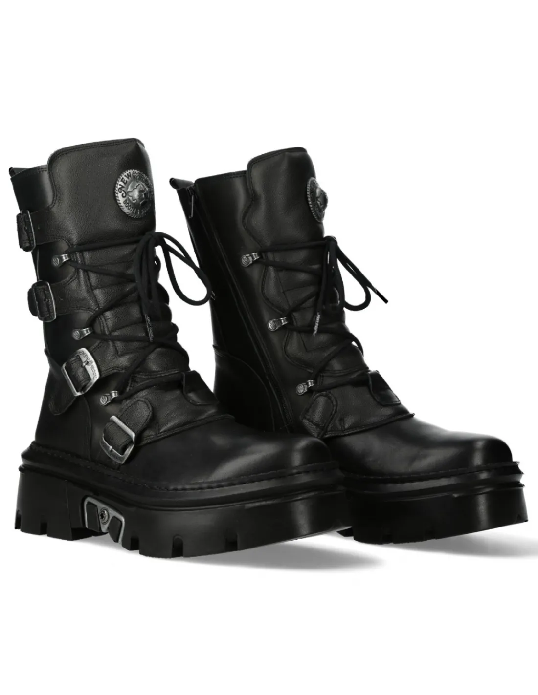 New Rock ANKLE BOOT BLACK REACTOR M-WALL373-S13 Best