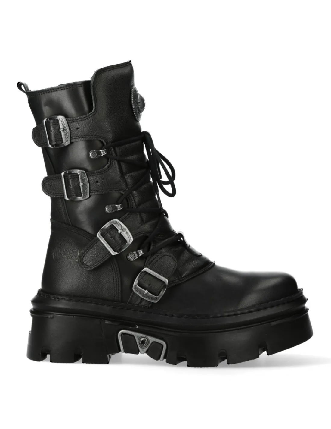 New Rock ANKLE BOOT BLACK REACTOR M-WALL373-S13 Best