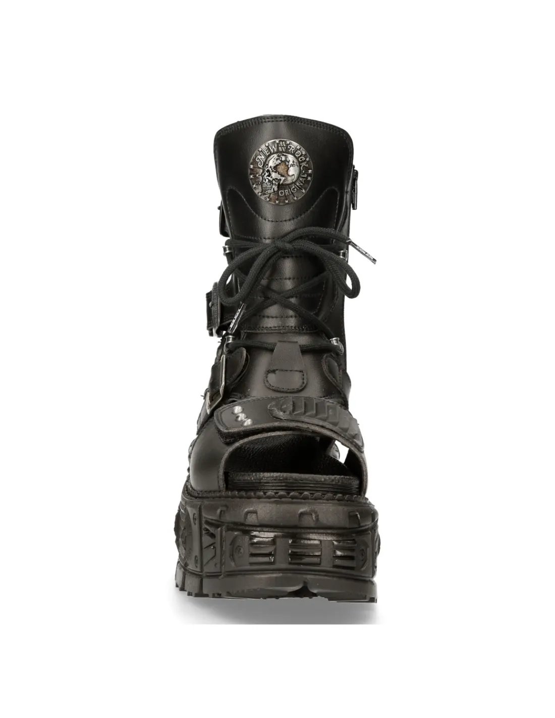 New Rock ANKLE BOOT BLACK TANK M-BIOS107-V1 New