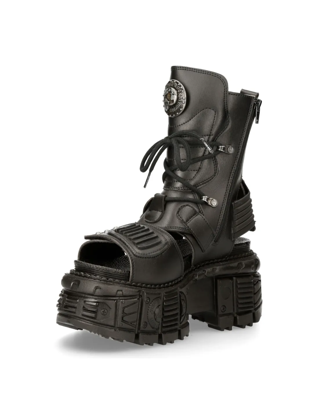 New Rock ANKLE BOOT BLACK TANK M-BIOS107-V1 New