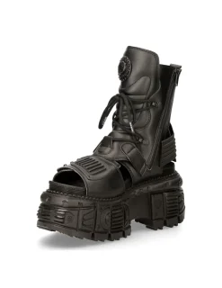 New Rock ANKLE BOOT BLACK TANK M-BIOS107-V3 Outlet
