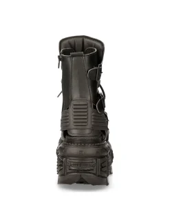 New Rock ANKLE BOOT BLACK TANK M-BIOS107-V3 Outlet