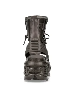 New Rock ANKLE BOOT BLACK TANK M-BIOS107-C3 New