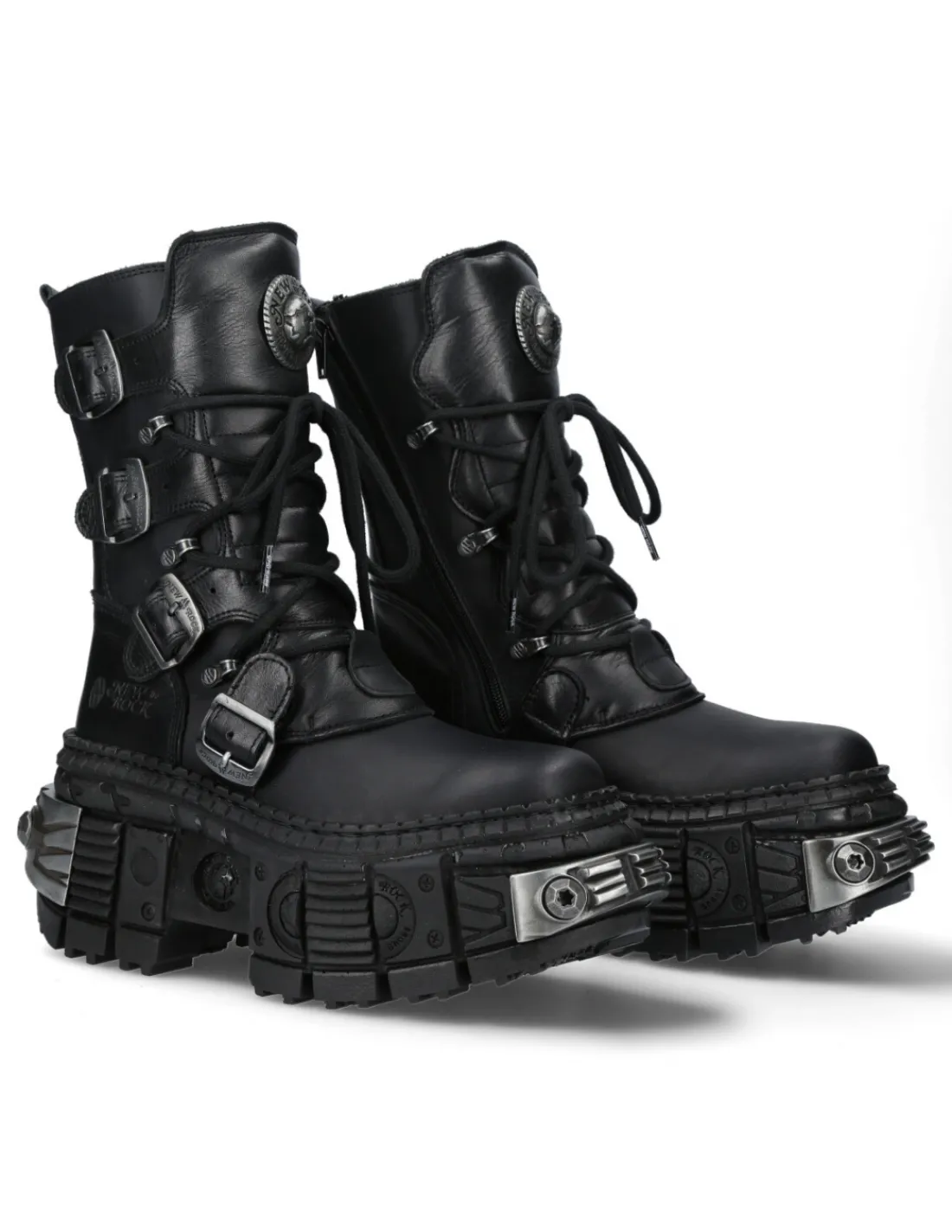 New Rock ANKLE BOOT BLACK TANK M-WALL373-C2