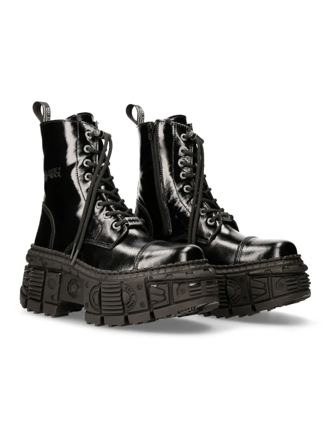 New Rock ANKLE BOOT BLACK TANK M-WALL126-S2 Sale