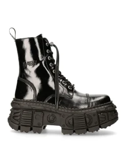 New Rock ANKLE BOOT BLACK TANK M-WALL126-S2 Sale