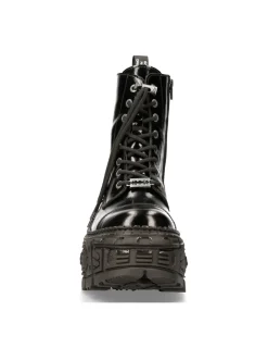 New Rock ANKLE BOOT BLACK TANK M-WALL126-S2 Sale