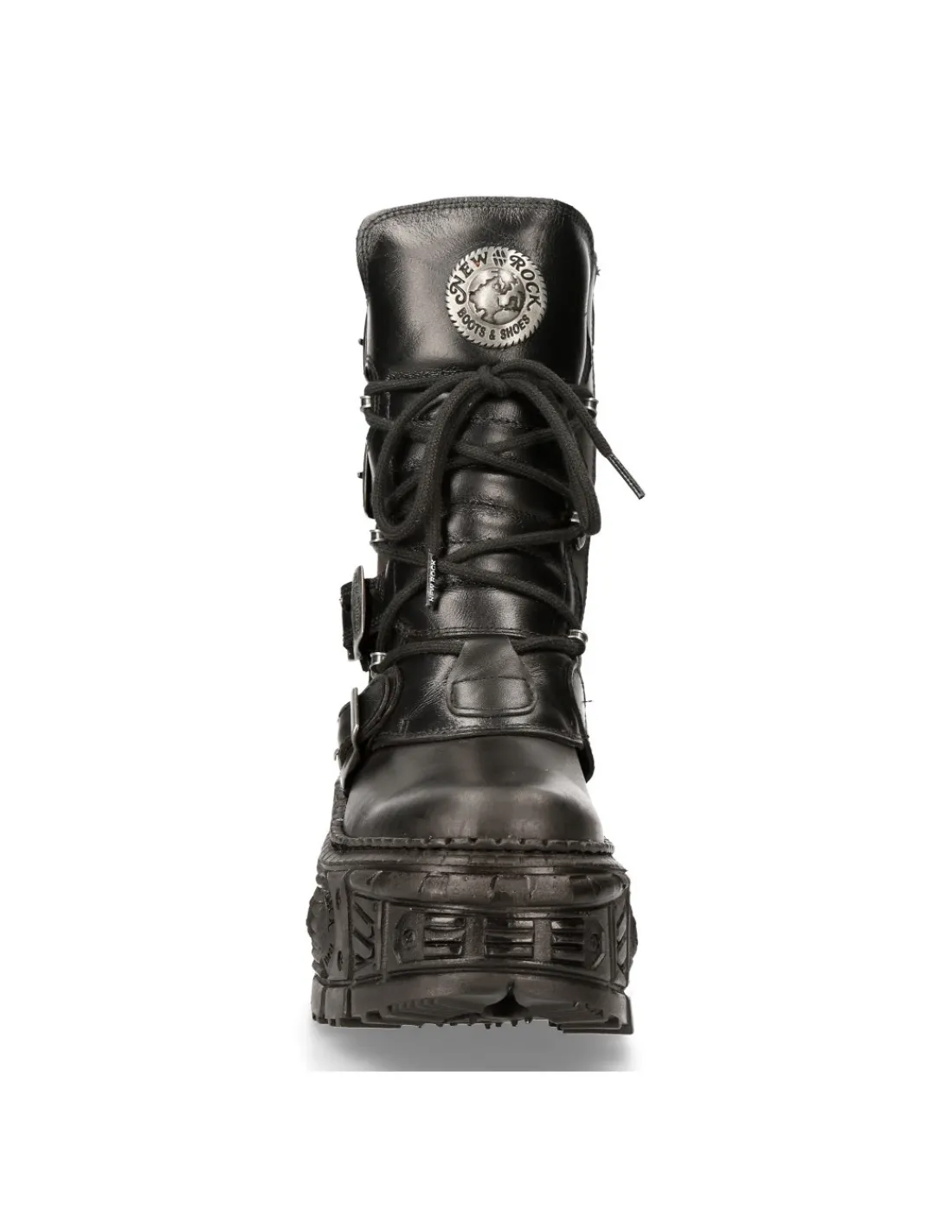 New Rock ANKLE BOOT BLACK TANK M-WALL373-S1 Clearance