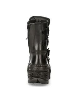 New Rock ANKLE BOOT BLACK TANK M-WALL373-S1 Clearance