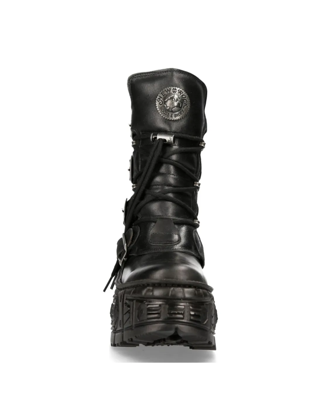 New Rock ANKLE BOOT BLACK TANK M-WALL028-C2 Hot