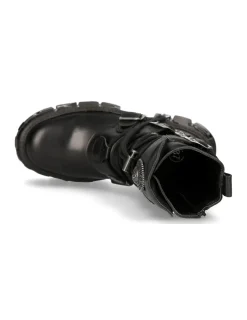 New Rock ANKLE BOOT BLACK TANK M-WALL028-C2 Hot