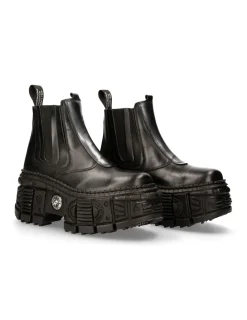New Rock ANKLE BOOT BLACK TANK M-WALL049-C2 Best