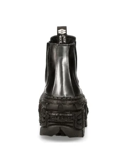 New Rock ANKLE BOOT BLACK TANK M-WALL049-C2 Best