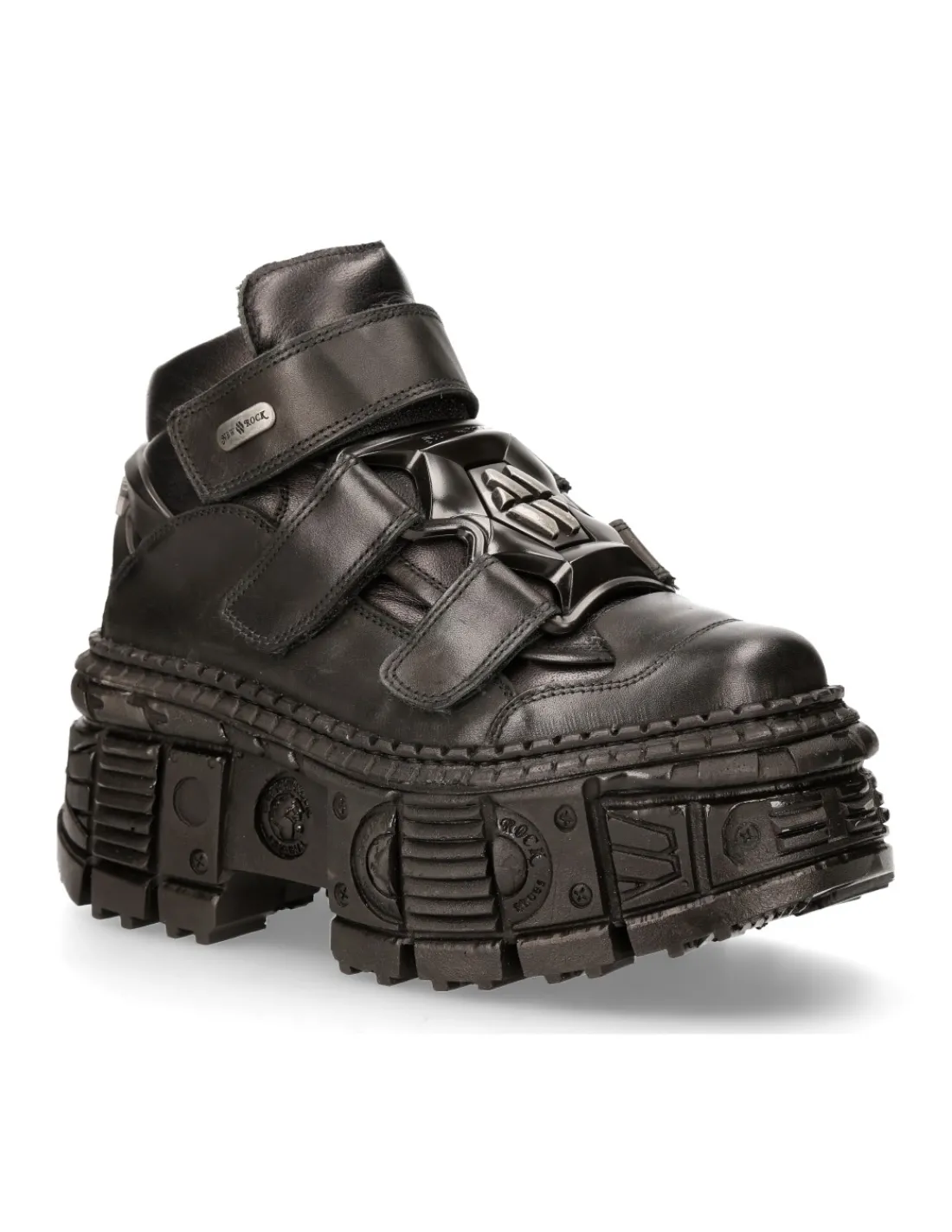 New Rock ANKLE BOOT BLACK TANK M-WALL009-C5 New
