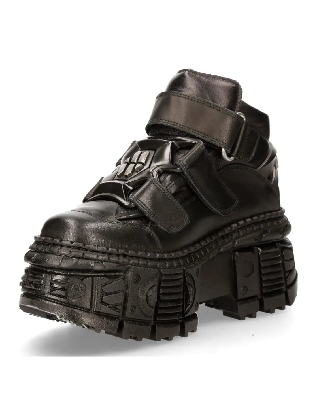 New Rock ANKLE BOOT BLACK TANK M-WALL009-C5 New