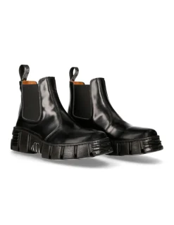 New Rock ANKLE BOOT BLACK TOWER M-WALL007N-C2 Hot