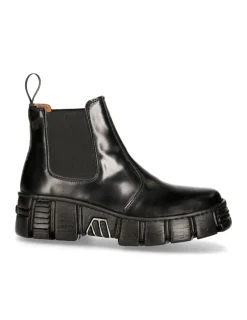New Rock ANKLE BOOT BLACK TOWER M-WALL007N-C2 Hot
