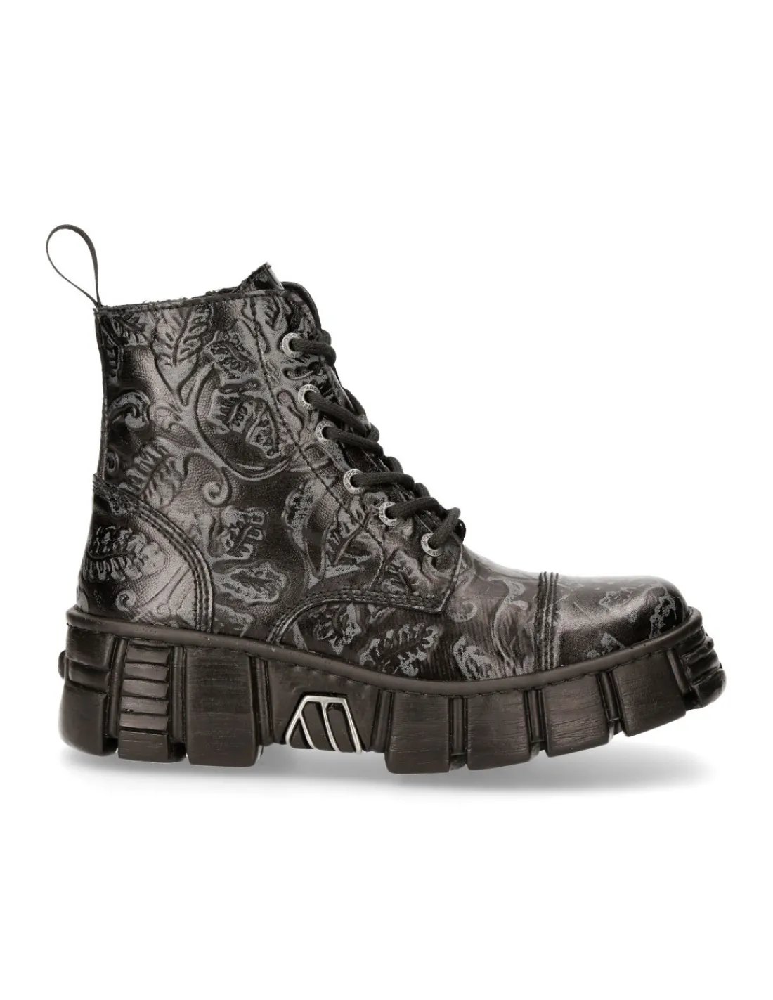 New Rock ANKLE BOOT BLACK TOWER M-WALL005-V39 Hot