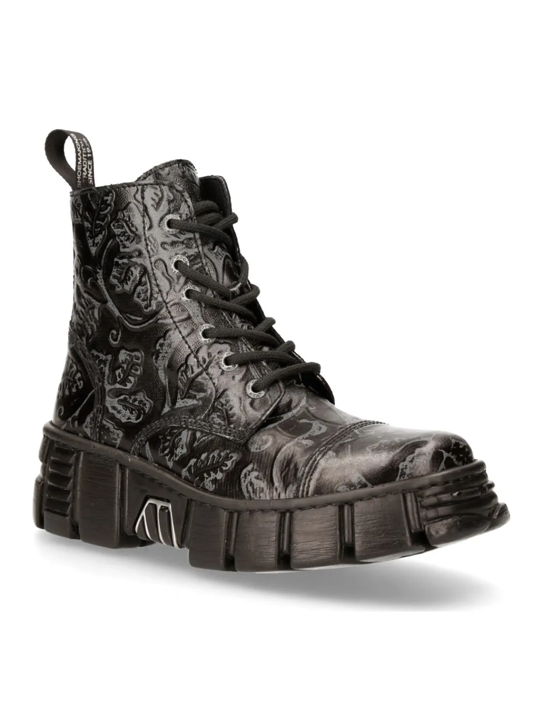 New Rock ANKLE BOOT BLACK TOWER M-WALL005-V39 Hot