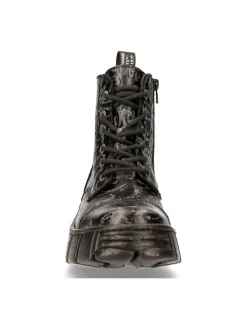 New Rock ANKLE BOOT BLACK TOWER M-WALL005-V39 Hot