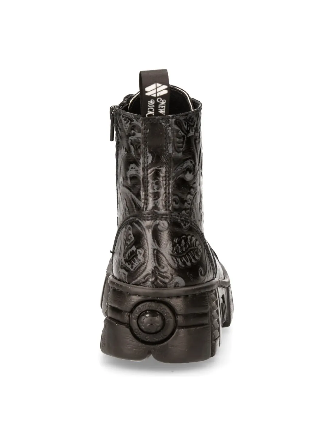 New Rock ANKLE BOOT BLACK TOWER M-WALL005-V39 Hot