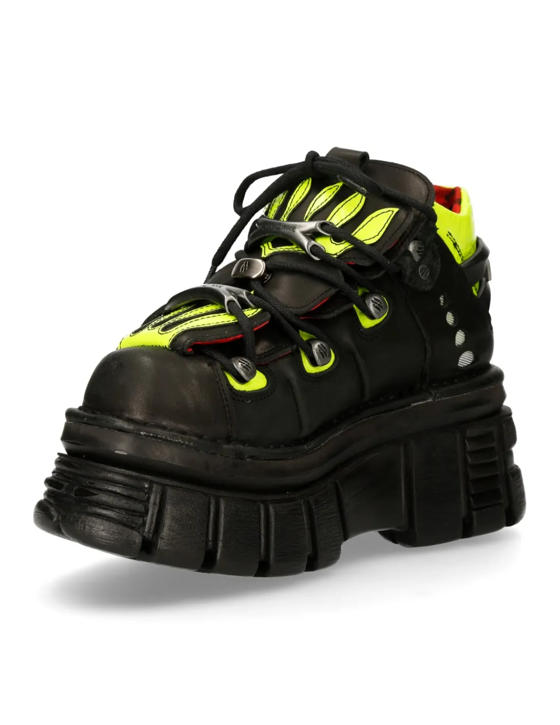 New Rock ANKLE BOOT BLACK TOWER WITH LACES M-MET011-C1