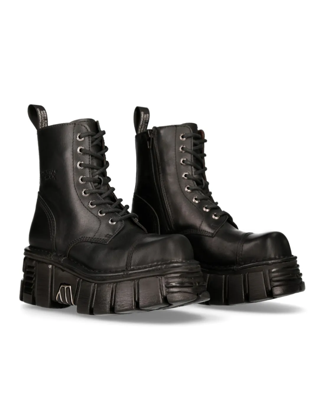 New Rock ANKLE BOOT BLACK TOWER WITH LACES M-NEWMILI083-S39 Outlet