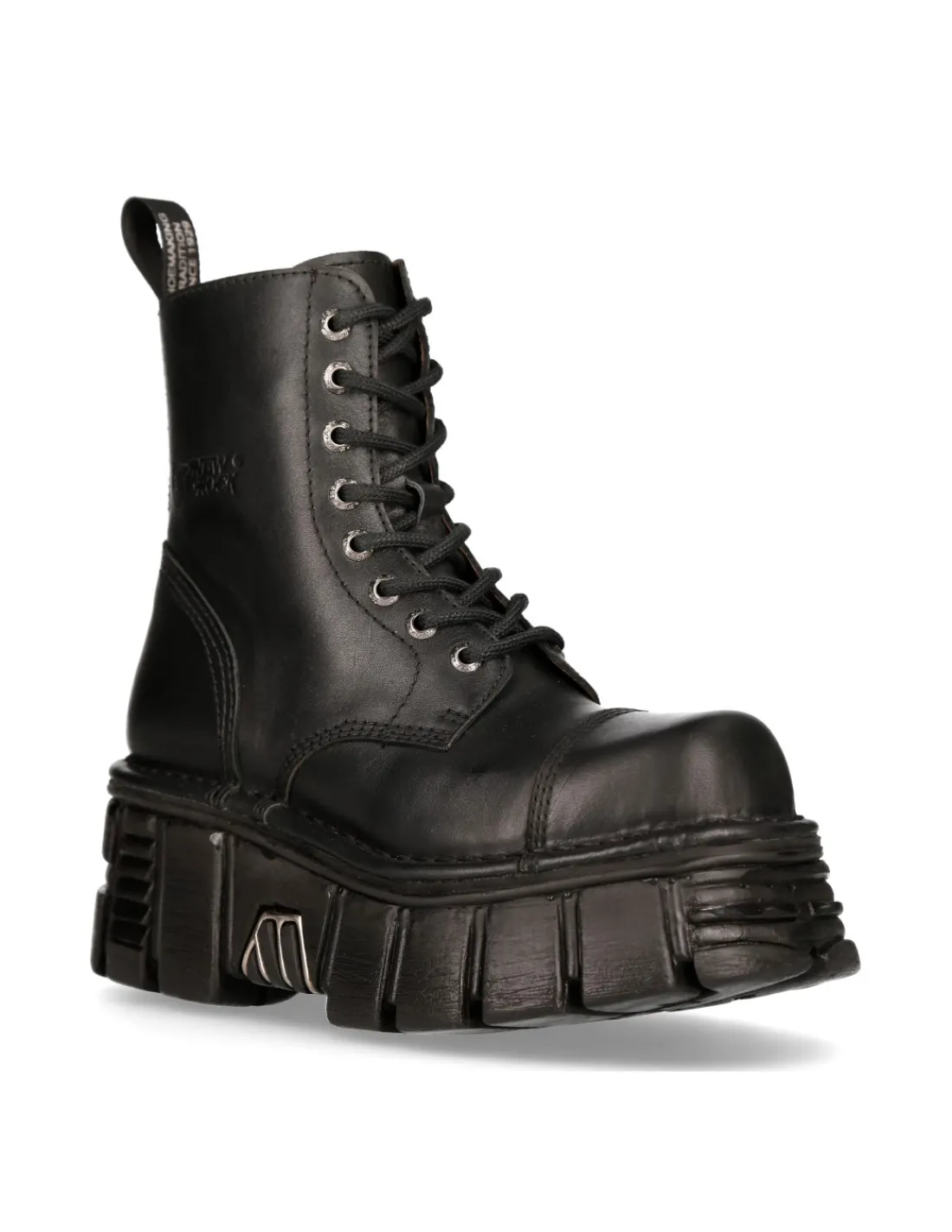 New Rock ANKLE BOOT BLACK TOWER WITH LACES M-NEWMILI083-S39 Outlet