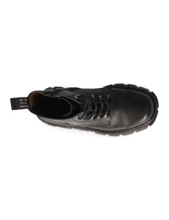New Rock ANKLE BOOT BLACK TOWER WITH LACES M-NEWMILI083-S39 Outlet