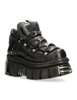 New Rock ANKLE BOOT BLACK TOWER WITH LACES M-106-S112 Online