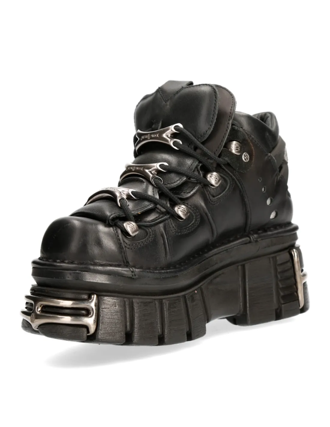 New Rock ANKLE BOOT BLACK TOWER WITH LACES M-106-S112 Online