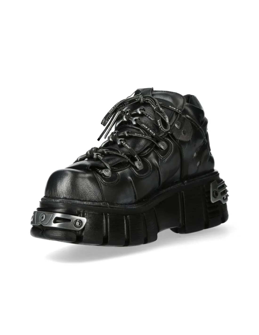 New Rock ANKLE BOOT BLACK TOWER WITH LACES M-106PHSC-V2 Sale