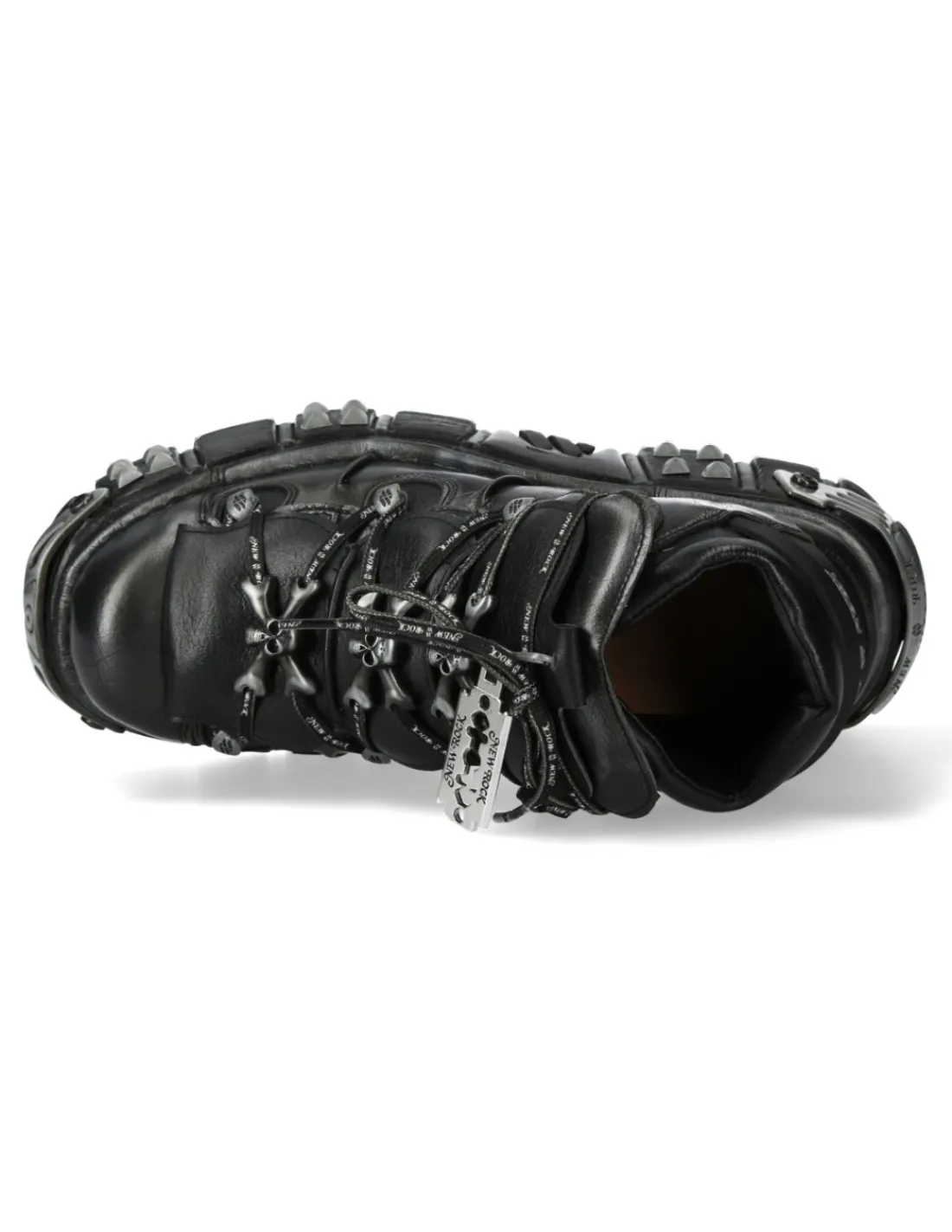 New Rock ANKLE BOOT BLACK TOWER WITH LACES M-106PHSC-V2 Sale