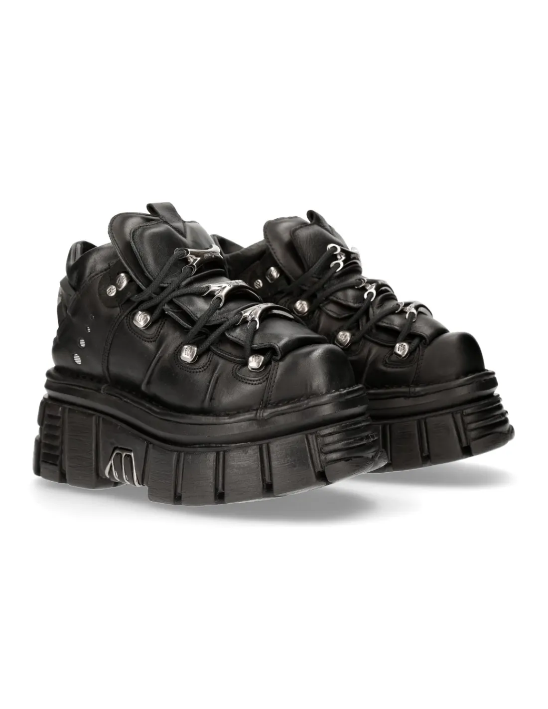 New Rock ANKLE BOOT BLACK TOWER WITH LACES M-106-S29 Sale