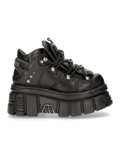 New Rock ANKLE BOOT BLACK TOWER WITH LACES M-106-S29 Sale