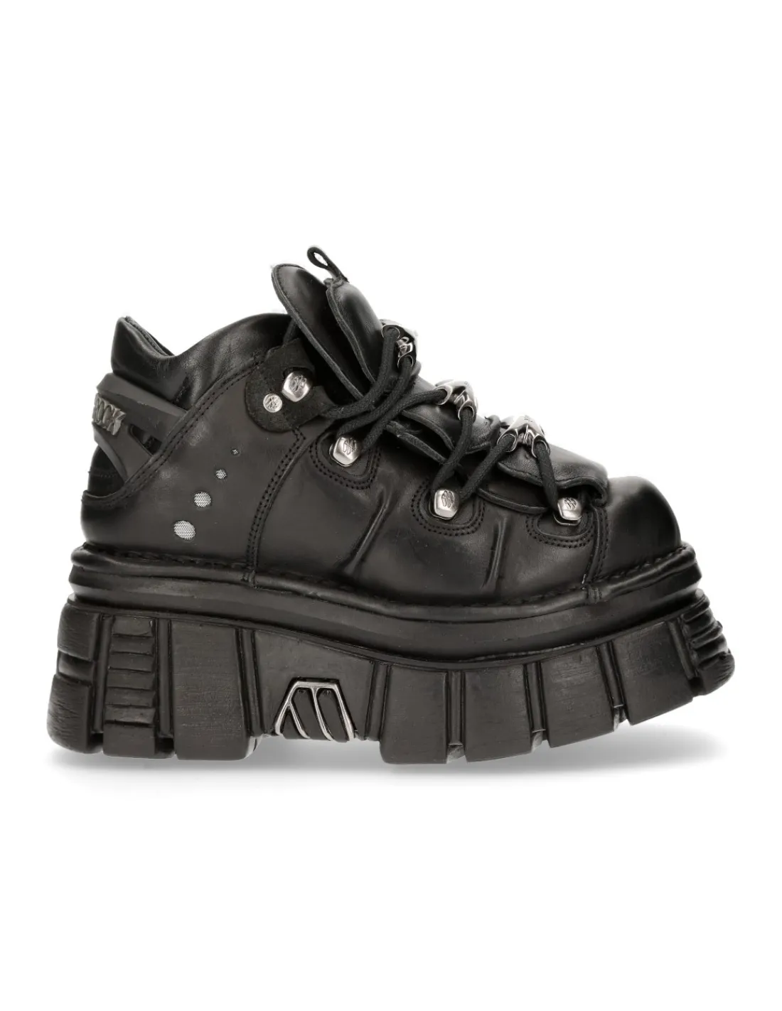 New Rock ANKLE BOOT BLACK TOWER WITH LACES M-106-S29 Sale