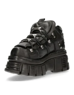 New Rock ANKLE BOOT BLACK TOWER WITH LACES M-106-S29 Sale