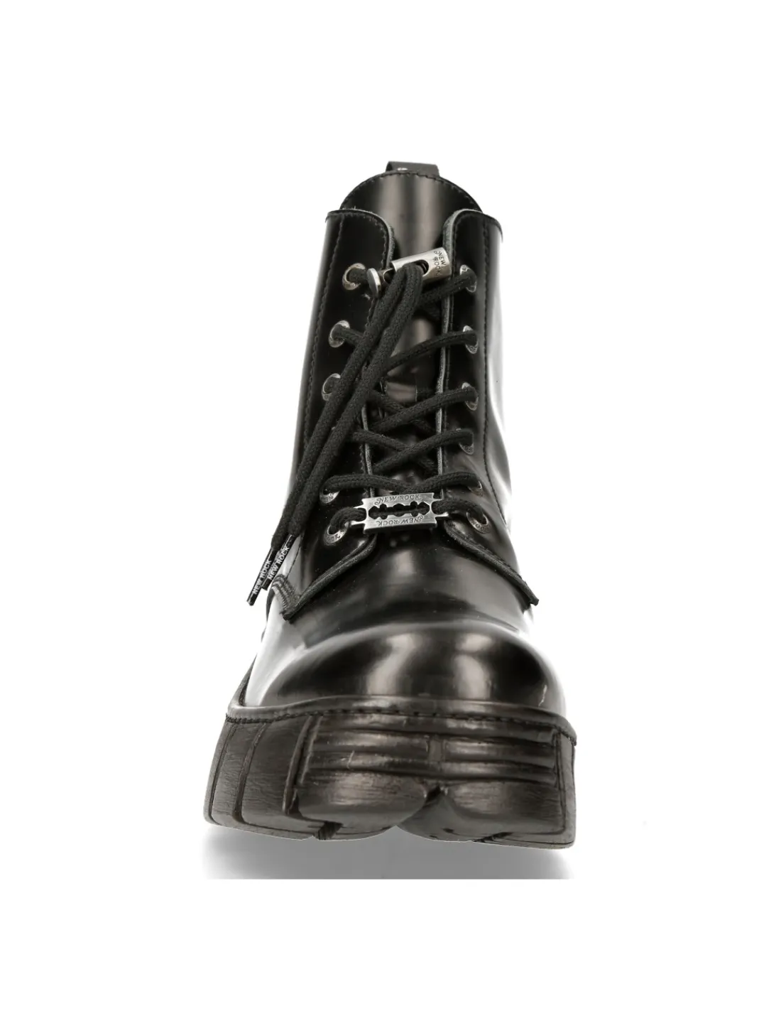 New Rock ANKLE BOOT BLACK TOWER WITH LACES M-WALL025N-C3