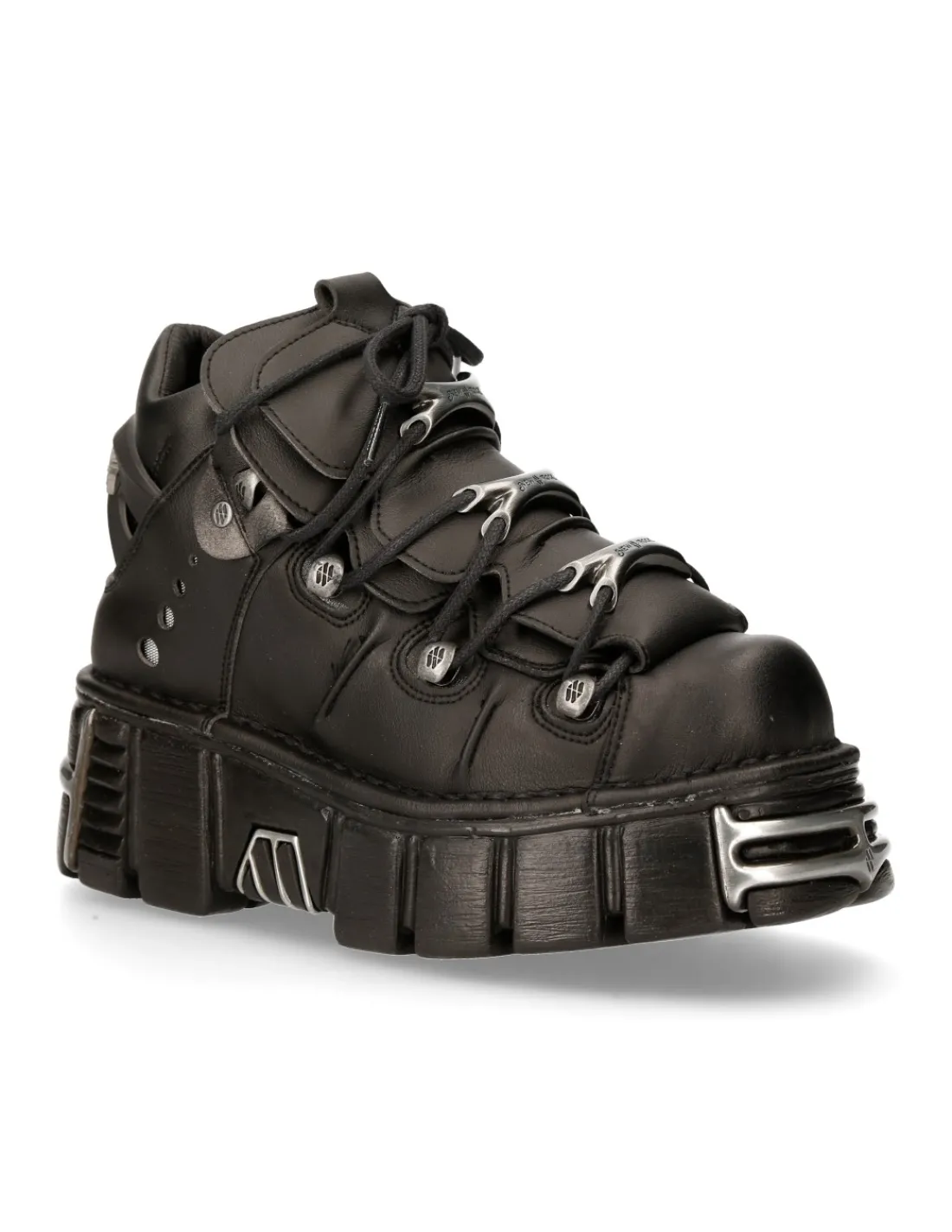 New Rock ANKLE BOOT BLACK TOWER WITH LACES M-106-VS1 Sale