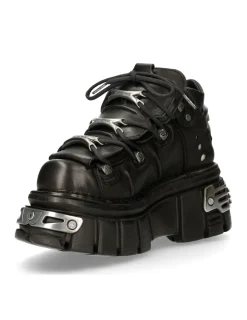 New Rock ANKLE BOOT BLACK TOWER WITH LACES M-106-S70 Discount