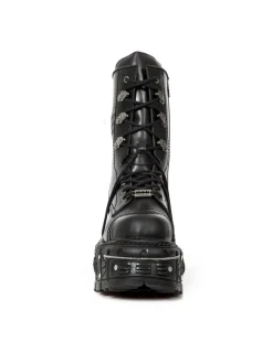 New Rock BOOT BLACK IMPERFECT M-TANK009-C1 Discount