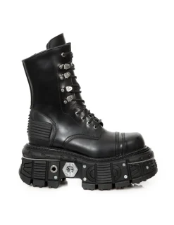 New Rock BOOT BLACK IMPERFECT M-TANK001-C2 New
