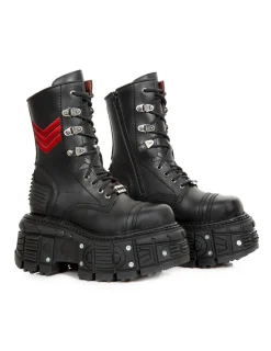 New Rock BOOT BLACK IMPERFECT M-TANK009-C5 Outlet